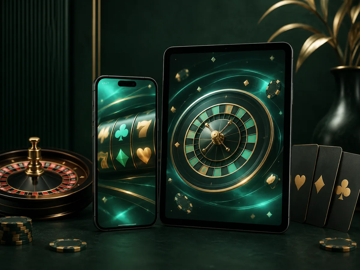Perangkat seluler dengan permainan kasino generik untuk membandingkan pengalaman mobile